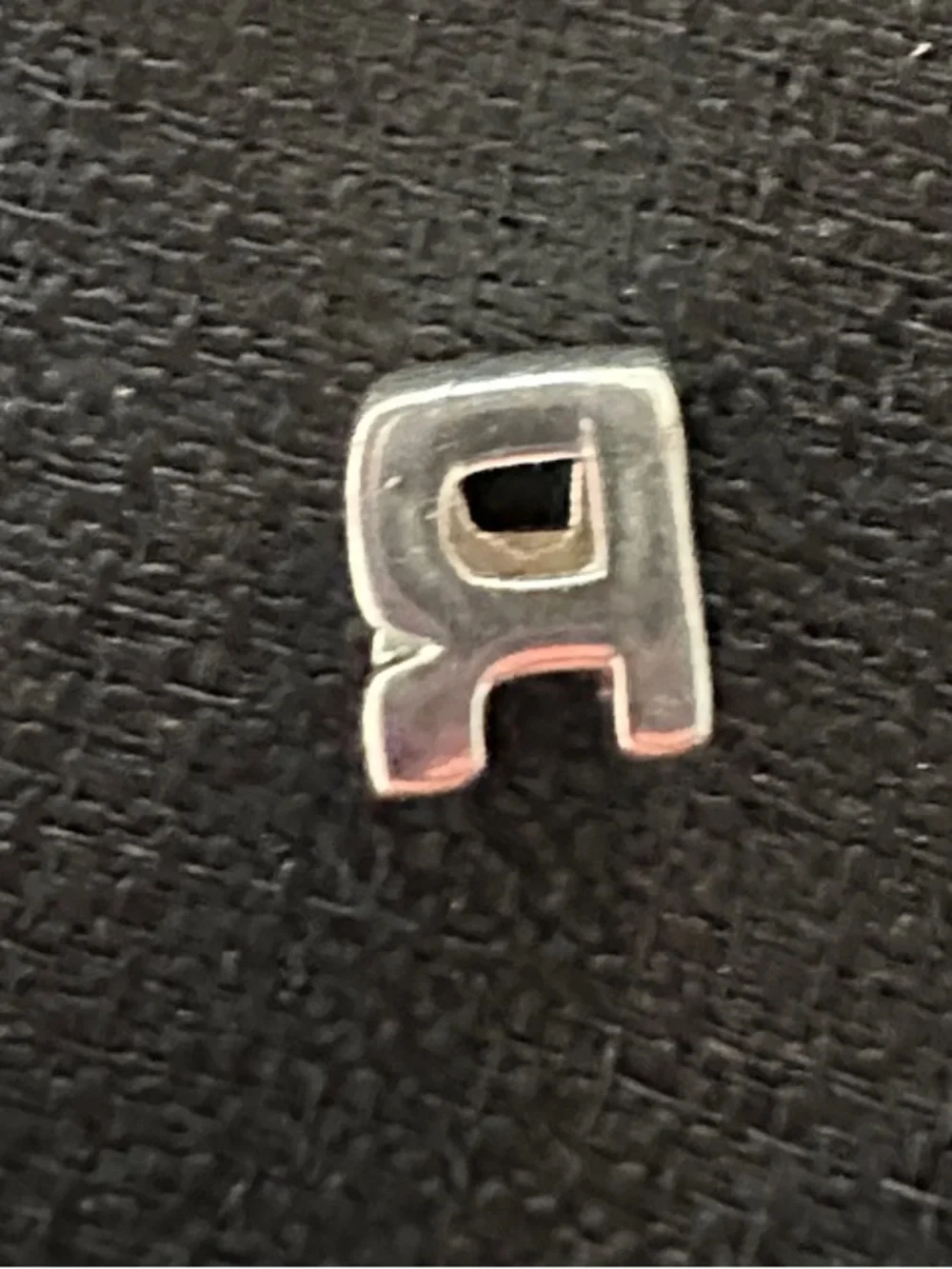 Silver Letter R Charm - Fits Pandora